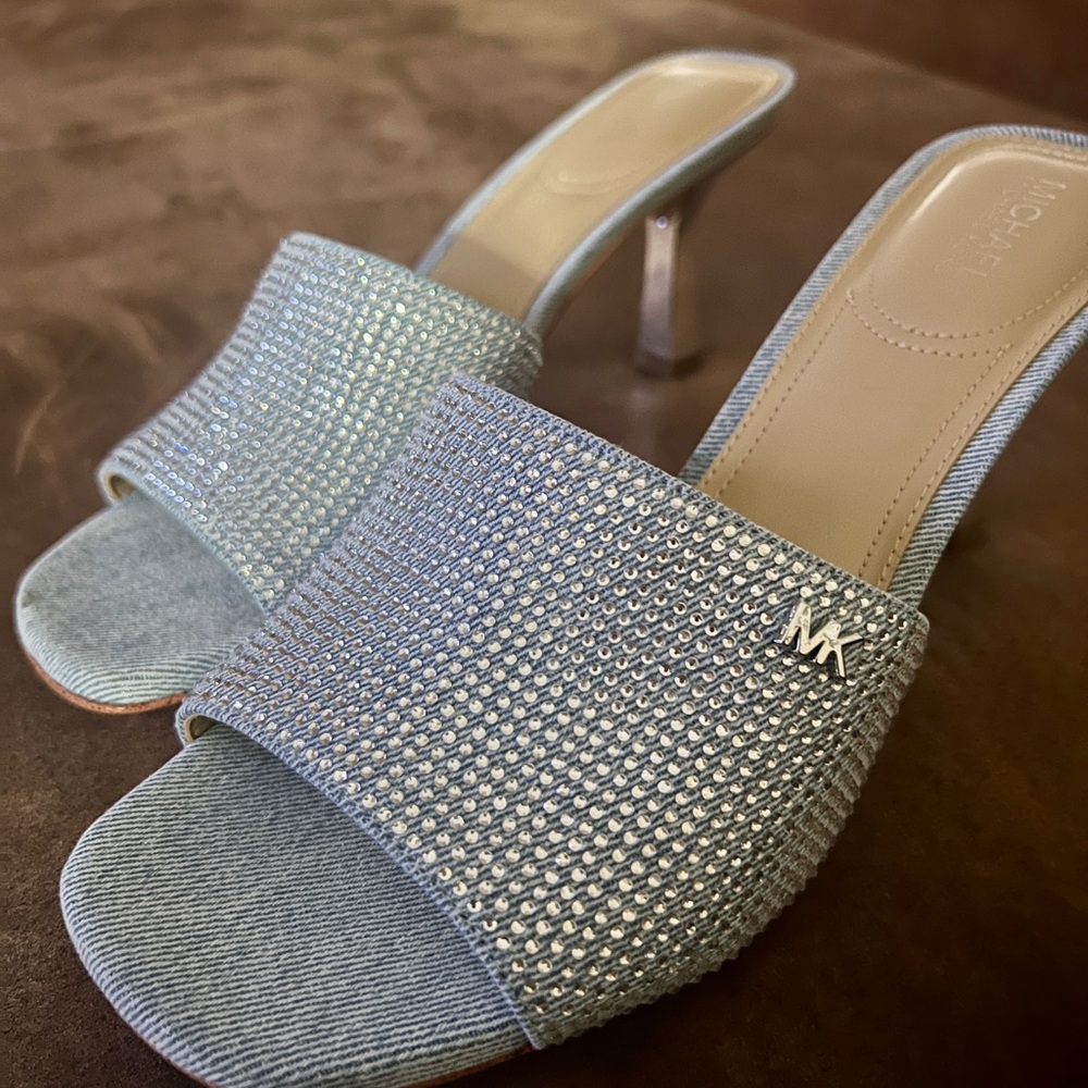 Used only once! Michael Kors  light blue sandals
